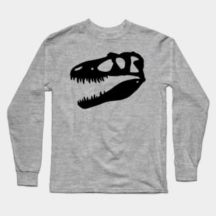 Gorgosaurus skull - black Long Sleeve T-Shirt